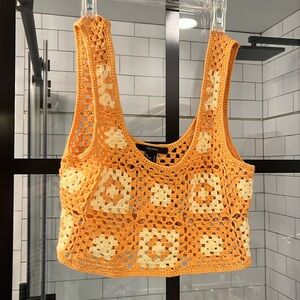 Forever 21 cropped crochet top
